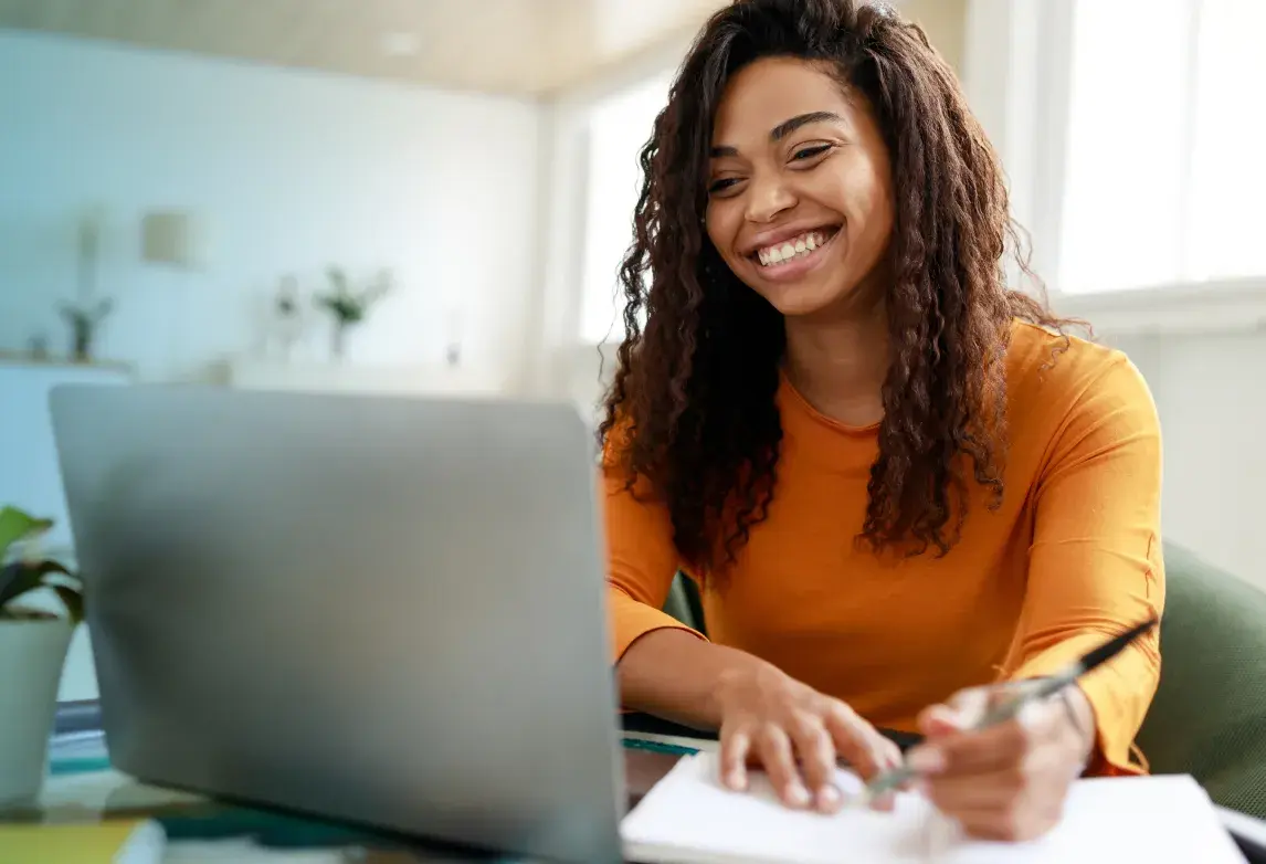 a healthcare student working on their career goals