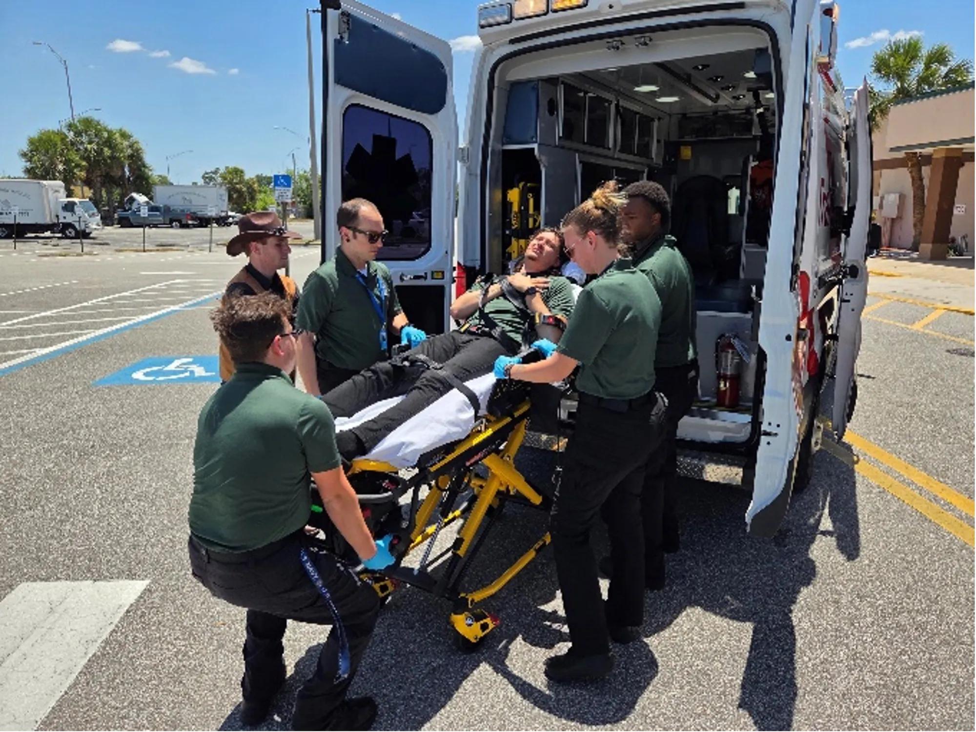 EMT student training event