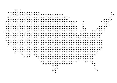 Healthcare program provider Ultimate Medical Academy's map of the USA